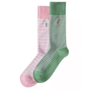 Polo Ralph Lauren (2-Pack) Oxford Striped Men's Socks 10-13